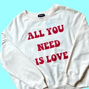 Wildfox All You Need Is Love Sweatshirt Crewneck